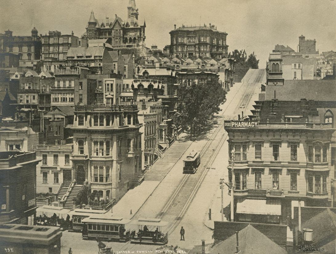 Powell and Sutter streets, June 1896