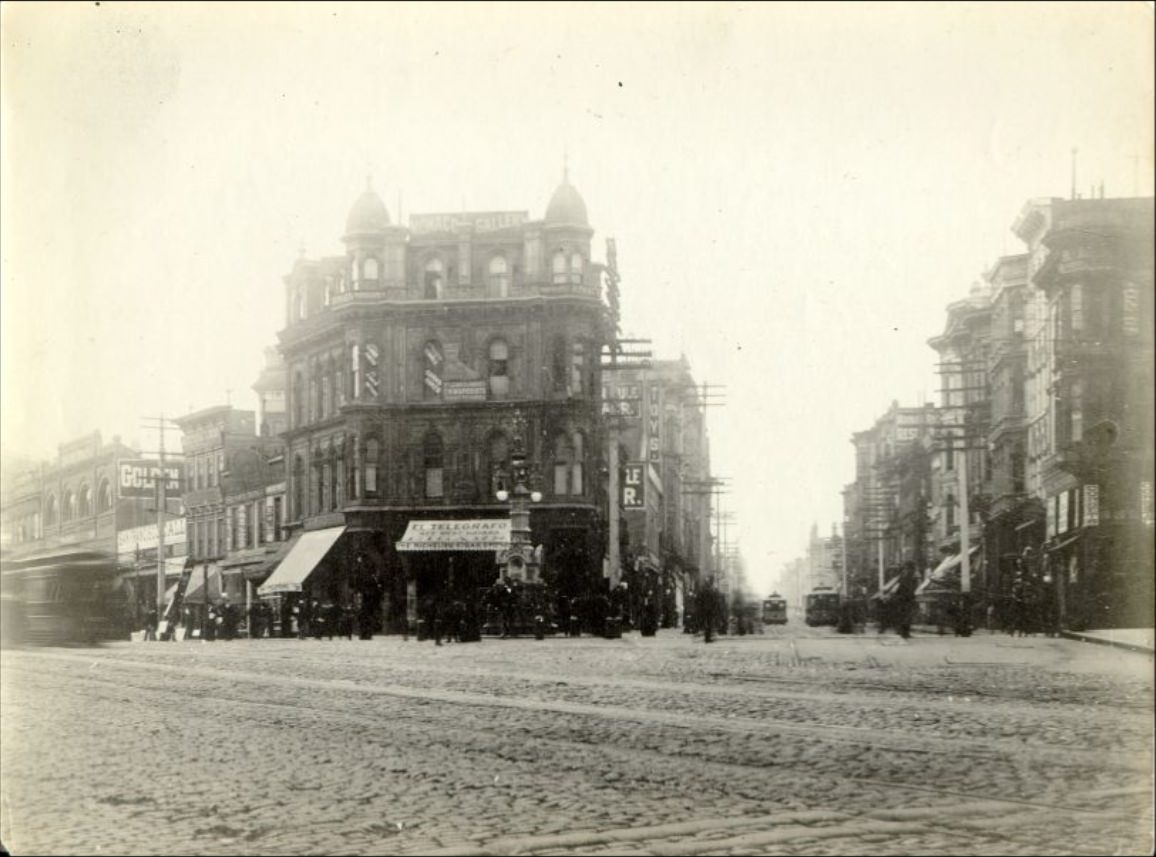 Market and Geary streets, 1890s