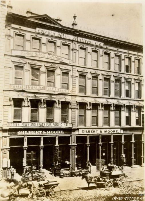 Sutter Street, between Sansome and Montgomery, 1890