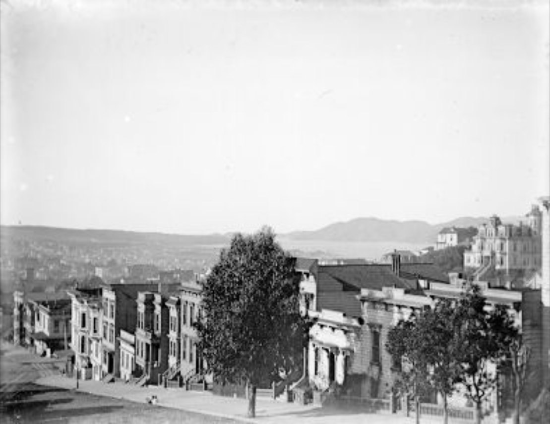 Broadway looking West, 1895