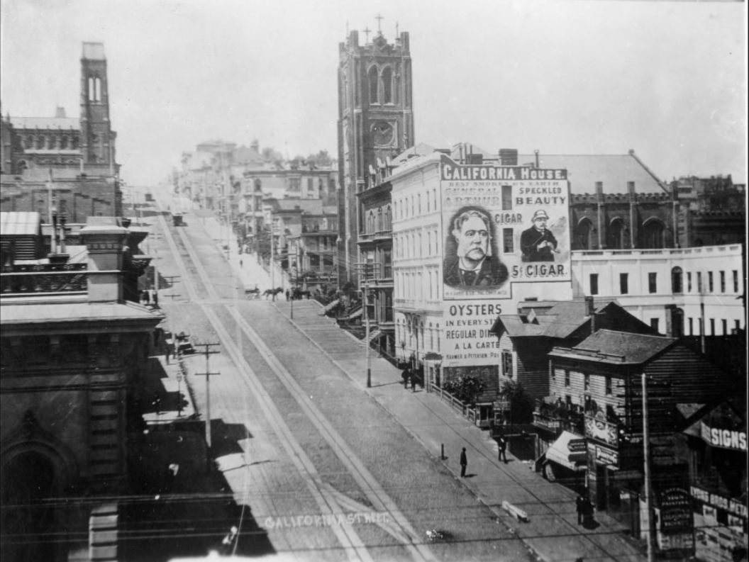 California Street at Kearny and Taylor, 1894
