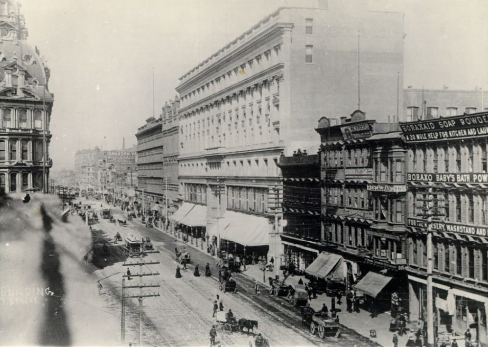 Market Street below 5th Street, 1890s