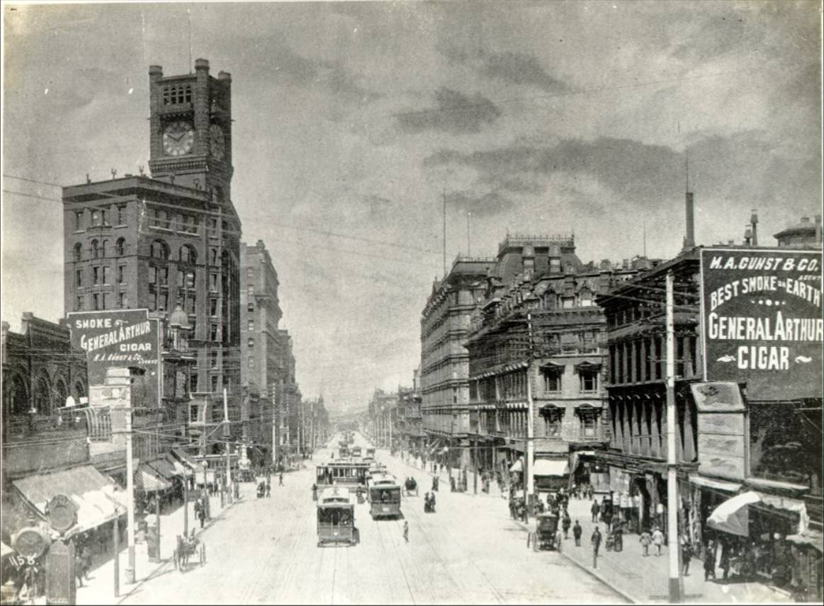 Market Street east of Grant Avenue, 1895