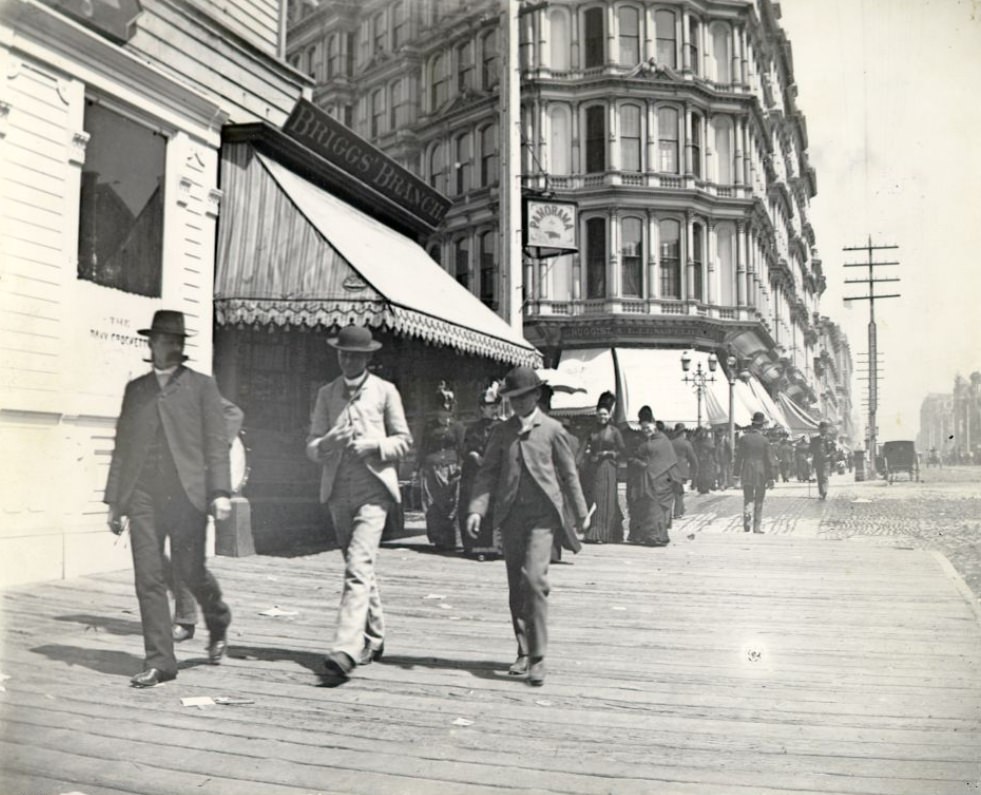 Northeast corner of Market and Powell streets, 1890s