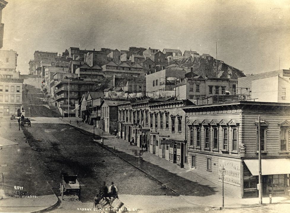 Kearny Street, north of Pacific, circa 1892