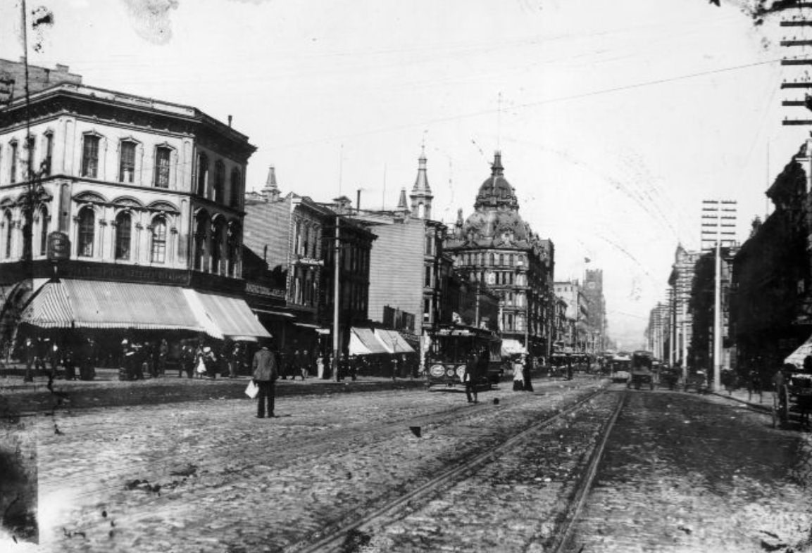 Market Street, east from Jones Street, 1890