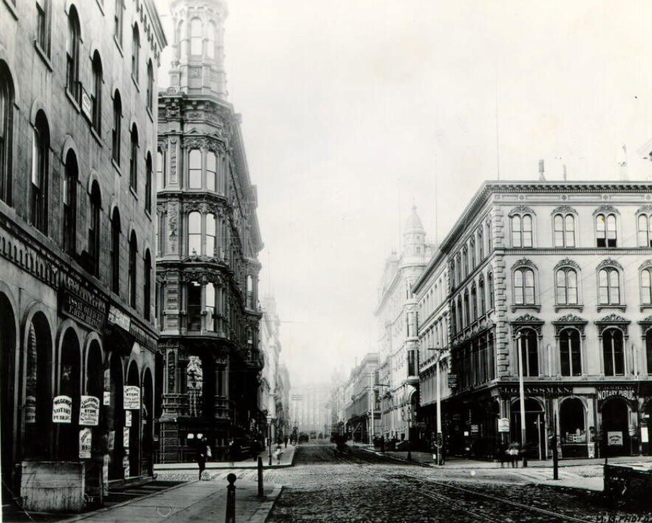 Montgomery and California Street, 1894