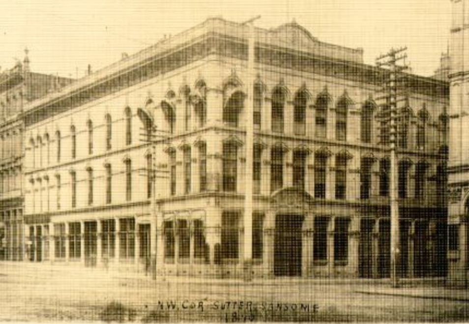 Sansome and Sutter Street, 1890