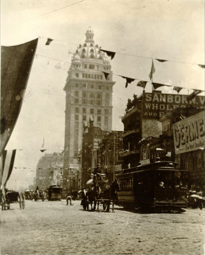 Market Street, east of Grant Avenue, September 9, 1900