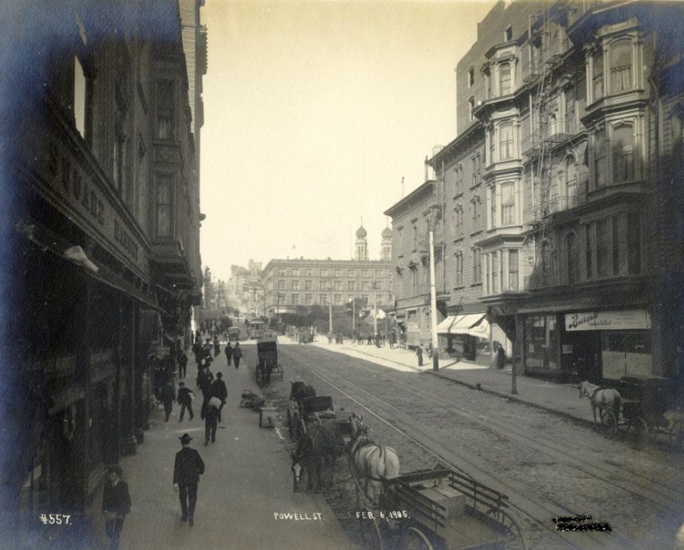 Powell Street, February 6, 1905