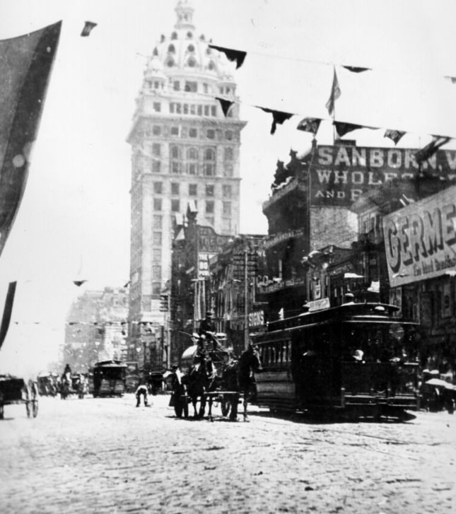 Market Street, east of Grant Avenue, September 9, 1900