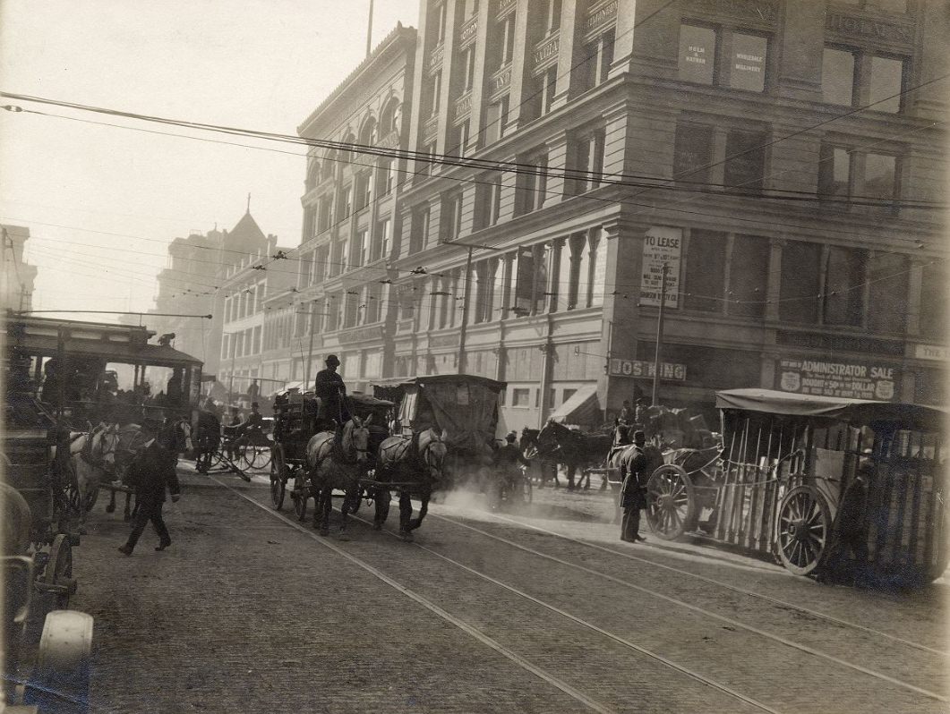 Mission Street, west of Third, circa 1909