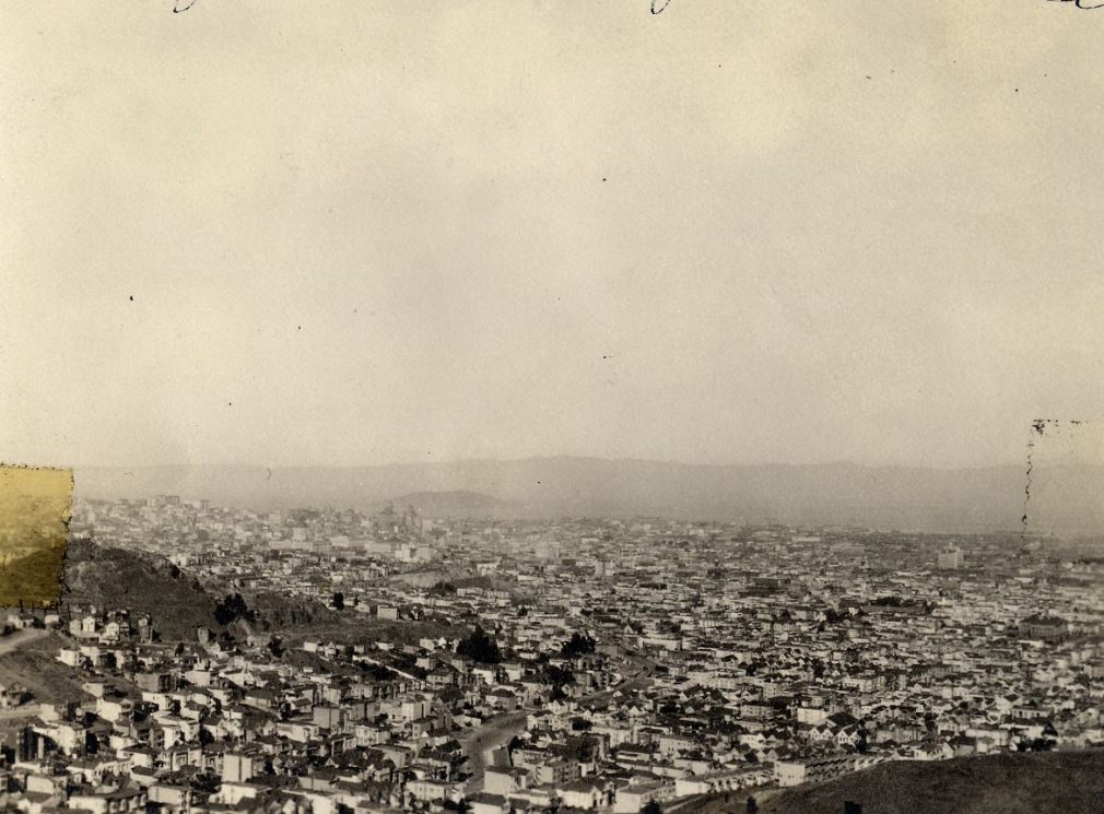 View of San Francisco from Twin Peaks, early 1900s