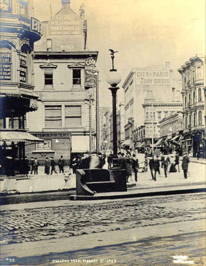 Stockton from Market Street, 1905