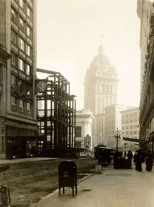 O'Farrell Street east of Stockton, circa 1908