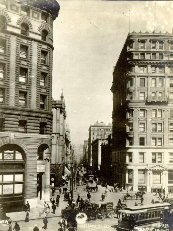 Montgomery at the corner of Post Street, October 3, 1905