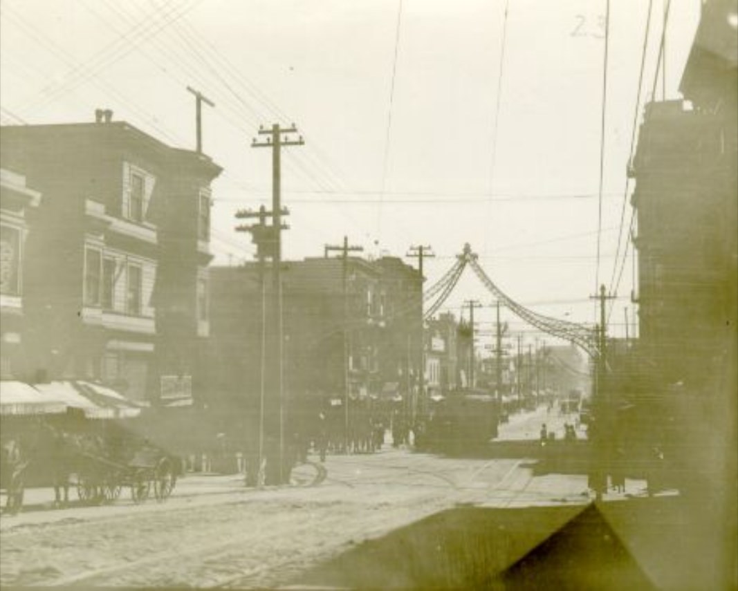 Fillmore south of Bush Street, circa 1908
