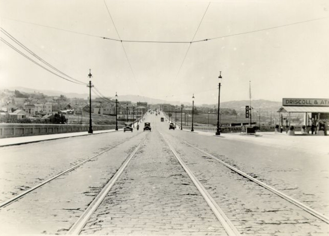 Mission Street, south of Bosworth in 1926.