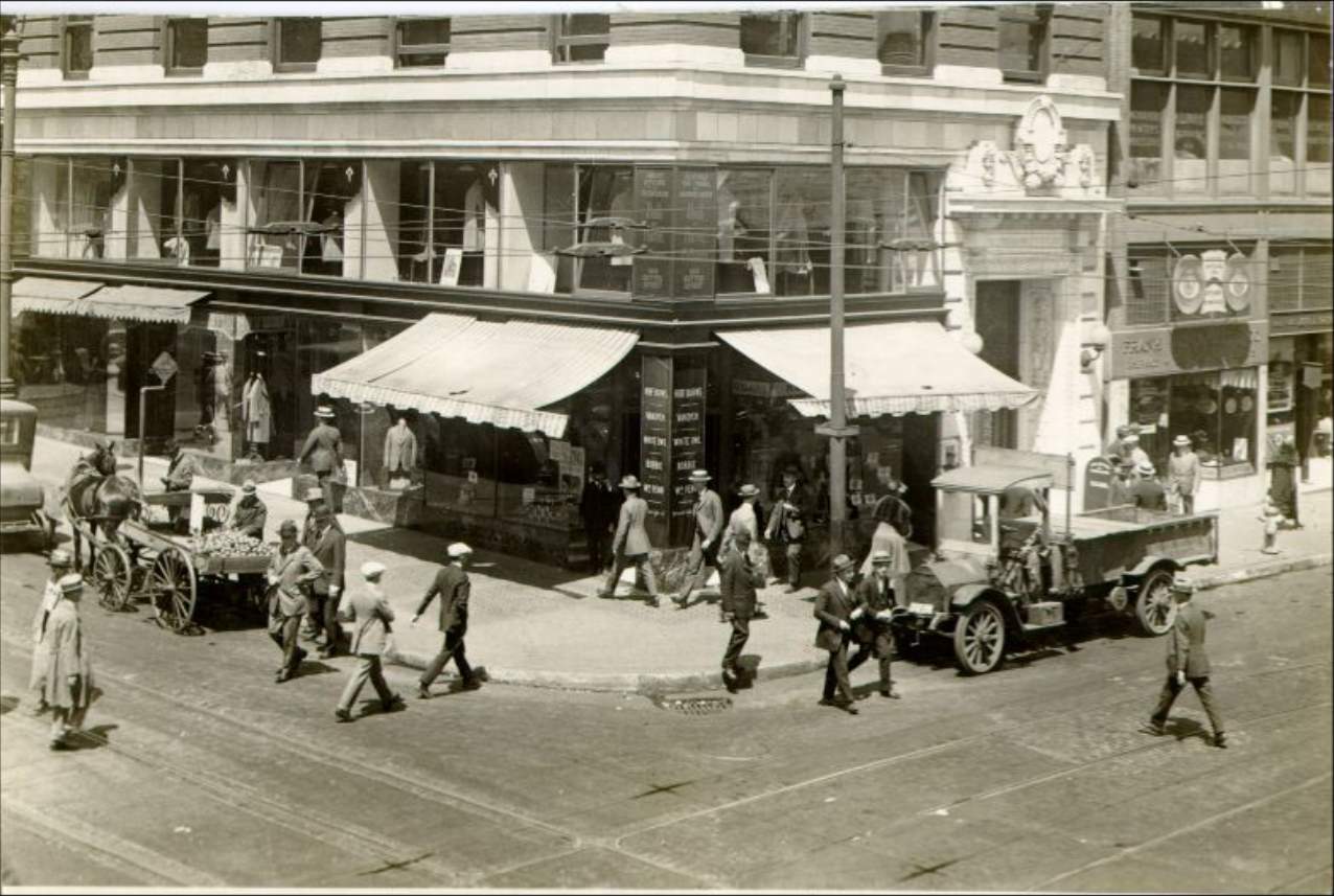 Corner of Sutter and Montgomery Streets, 1924