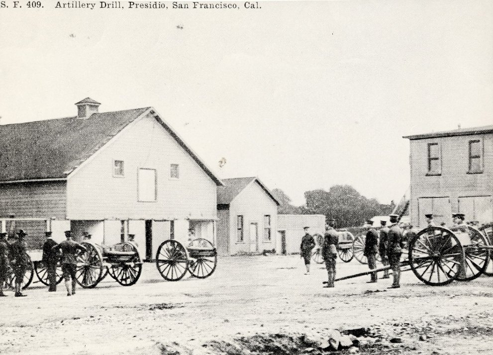 Artillery Drill at Presidio, San Francisco in the 1890s