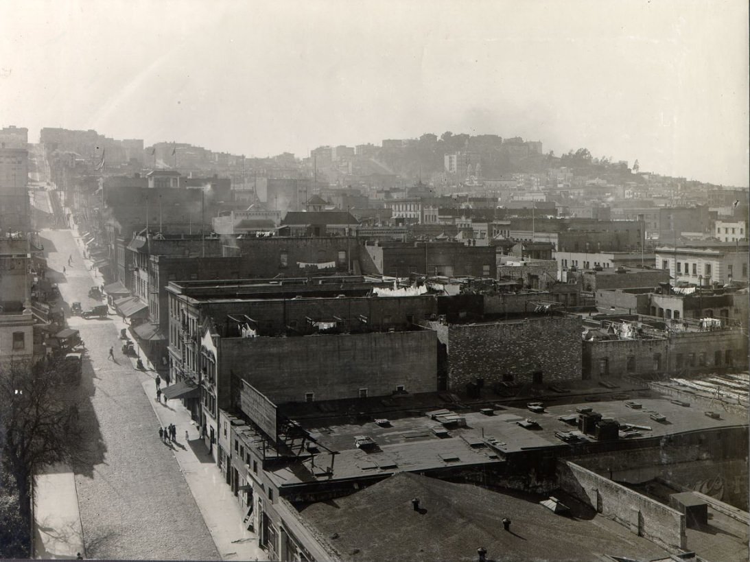 View of San Francisco northwest from the Hall of Justice, 1921
