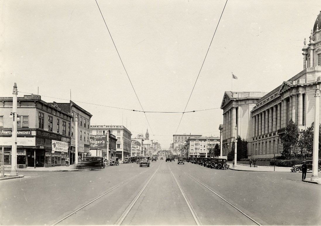 Van Ness Avenue at Grove Street, 1926