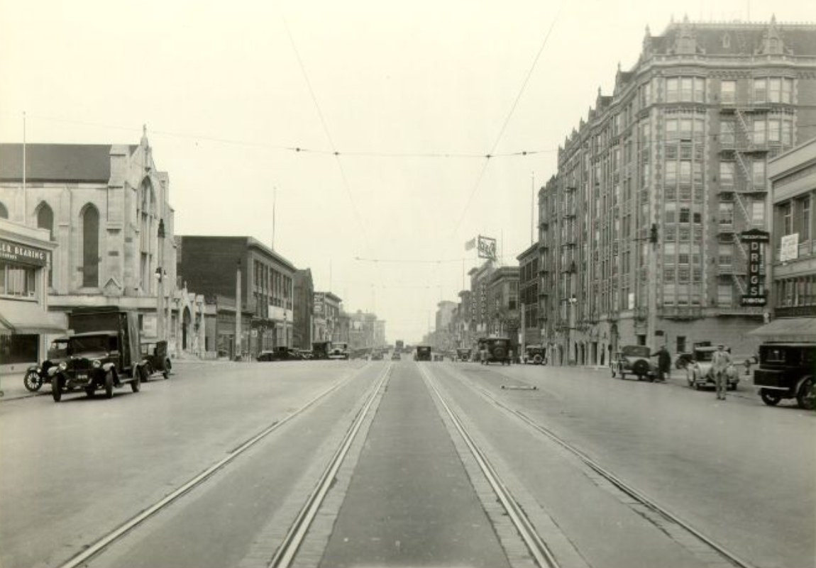 Van Ness Avenue at Clay Street, 1929