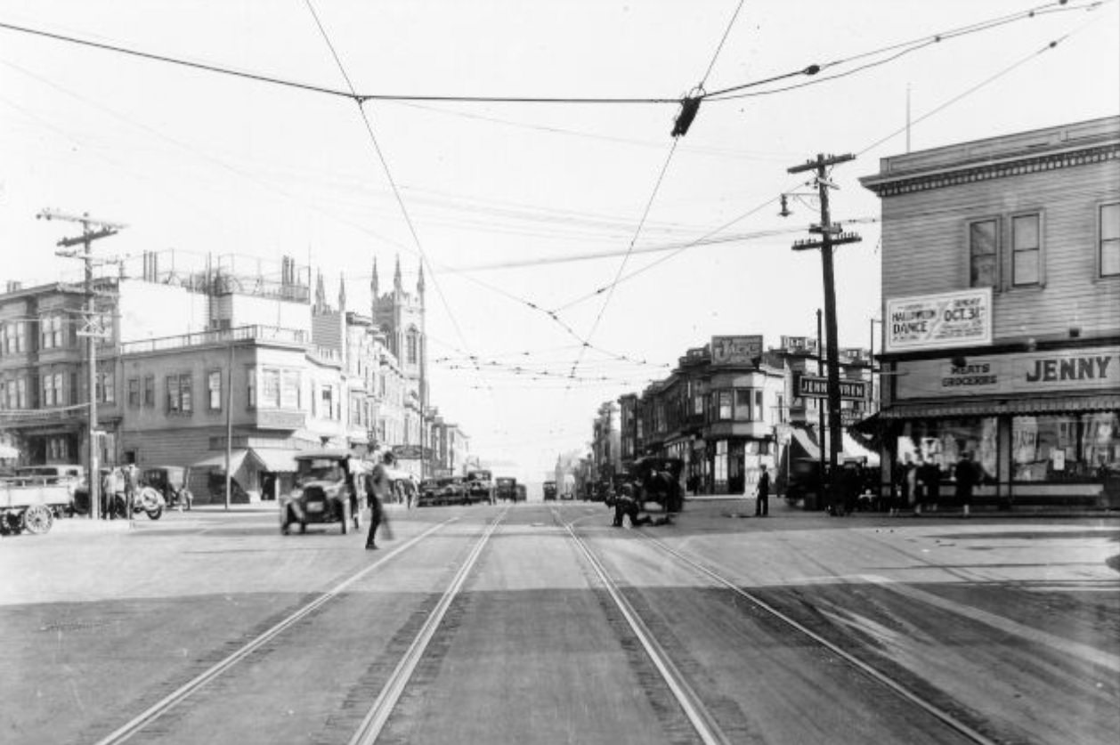 Columbus Avenue in the 1920s