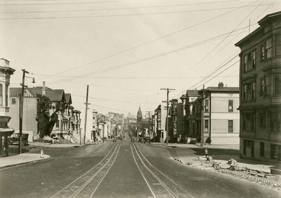 California Street at Lyon Street, 1926