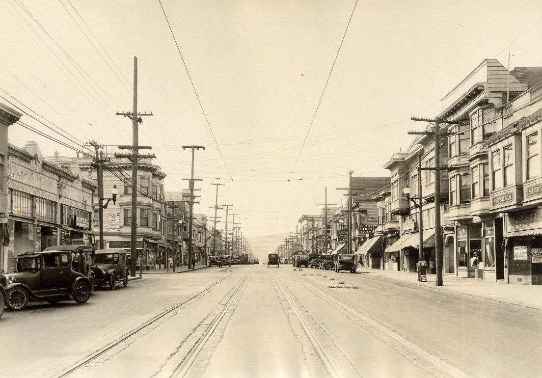 Mission Street at Excelsior, 1928