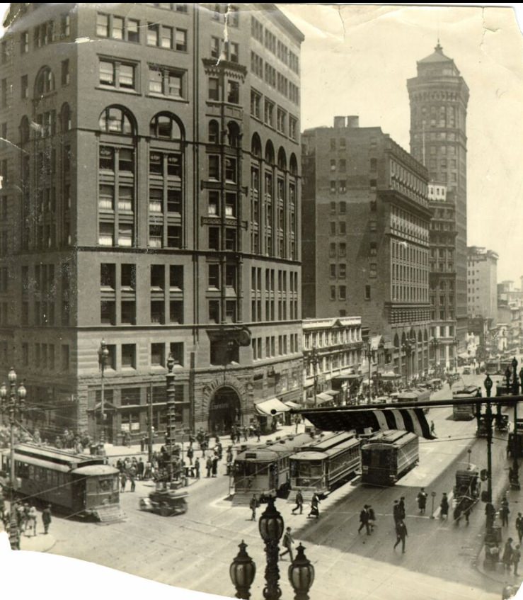 Chronicle Building on Market and Third Street in the 1920s