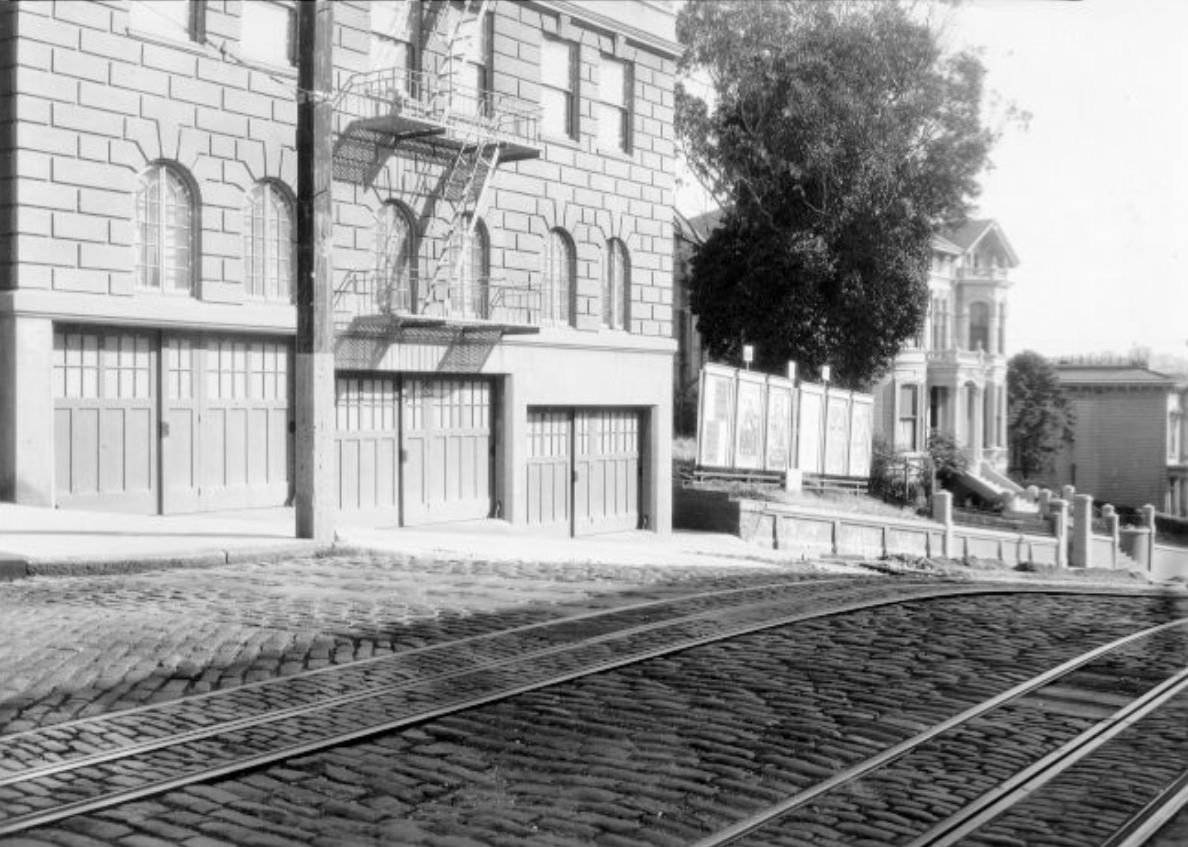 View of California Street looking east from Gough, 1926