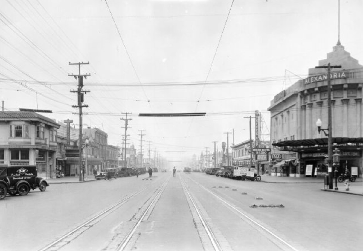 Geary at 18th Avenue, 1929