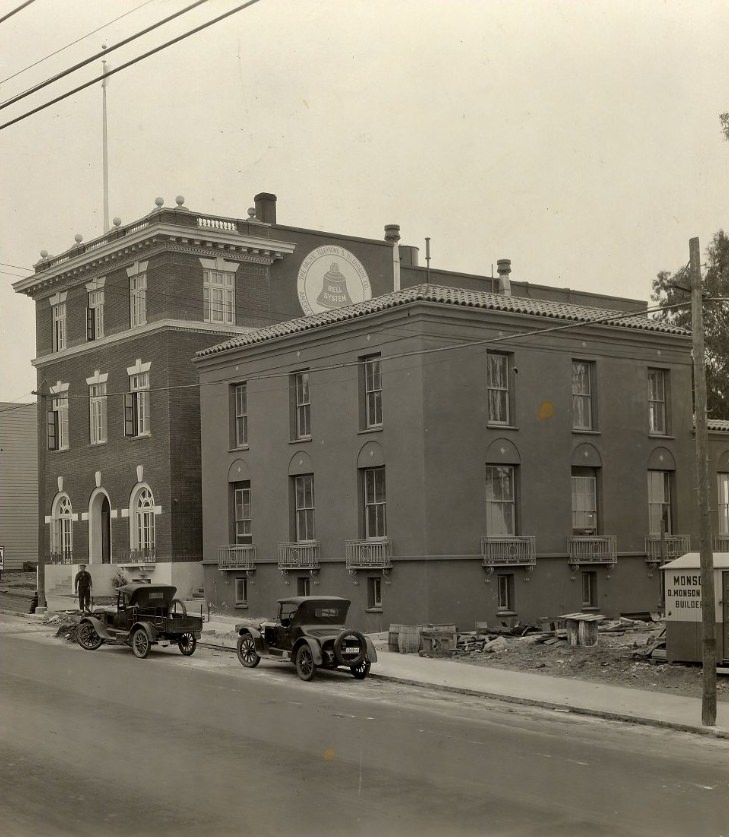 Pacific Telephone & Telegraph Company building on 19th Avenue, 1926