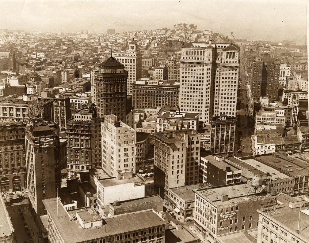 View of downtown, 1925
