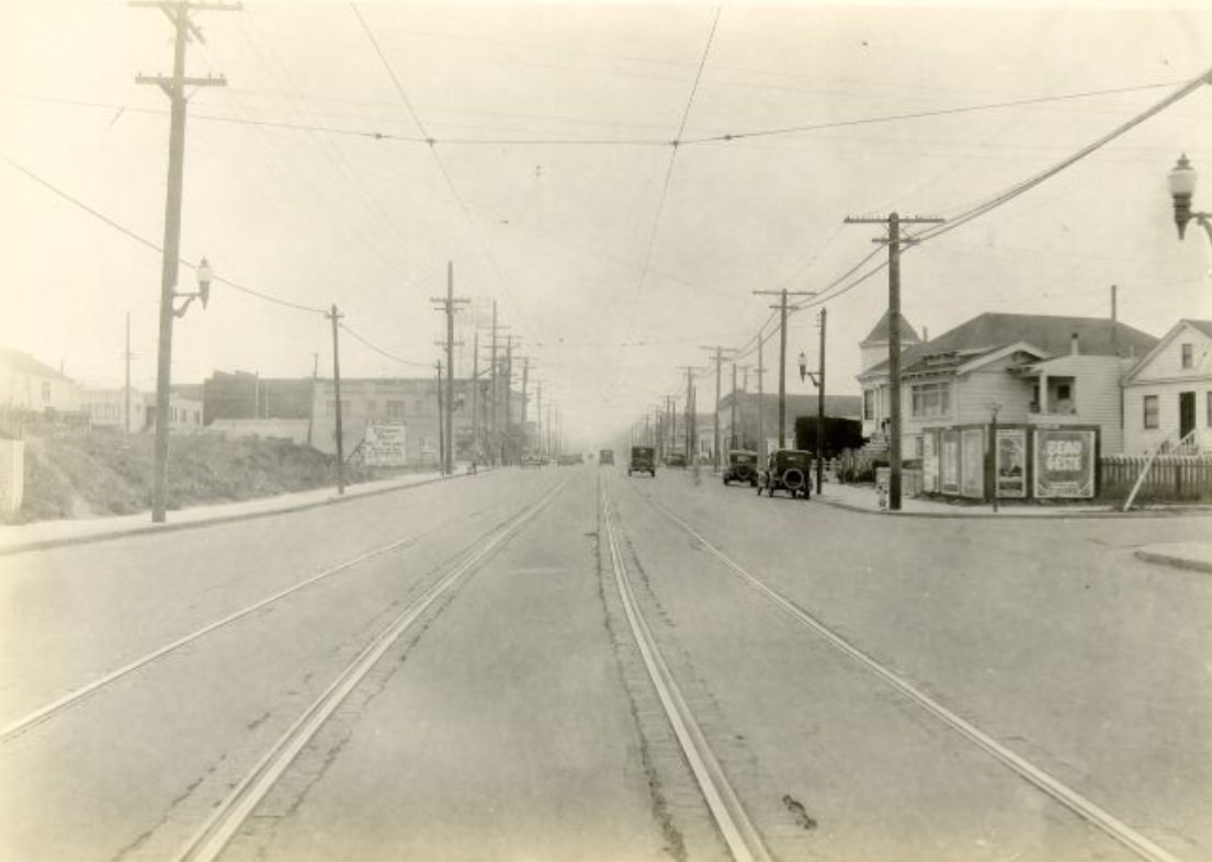 Mission Street between Laura and Farragut, 1927