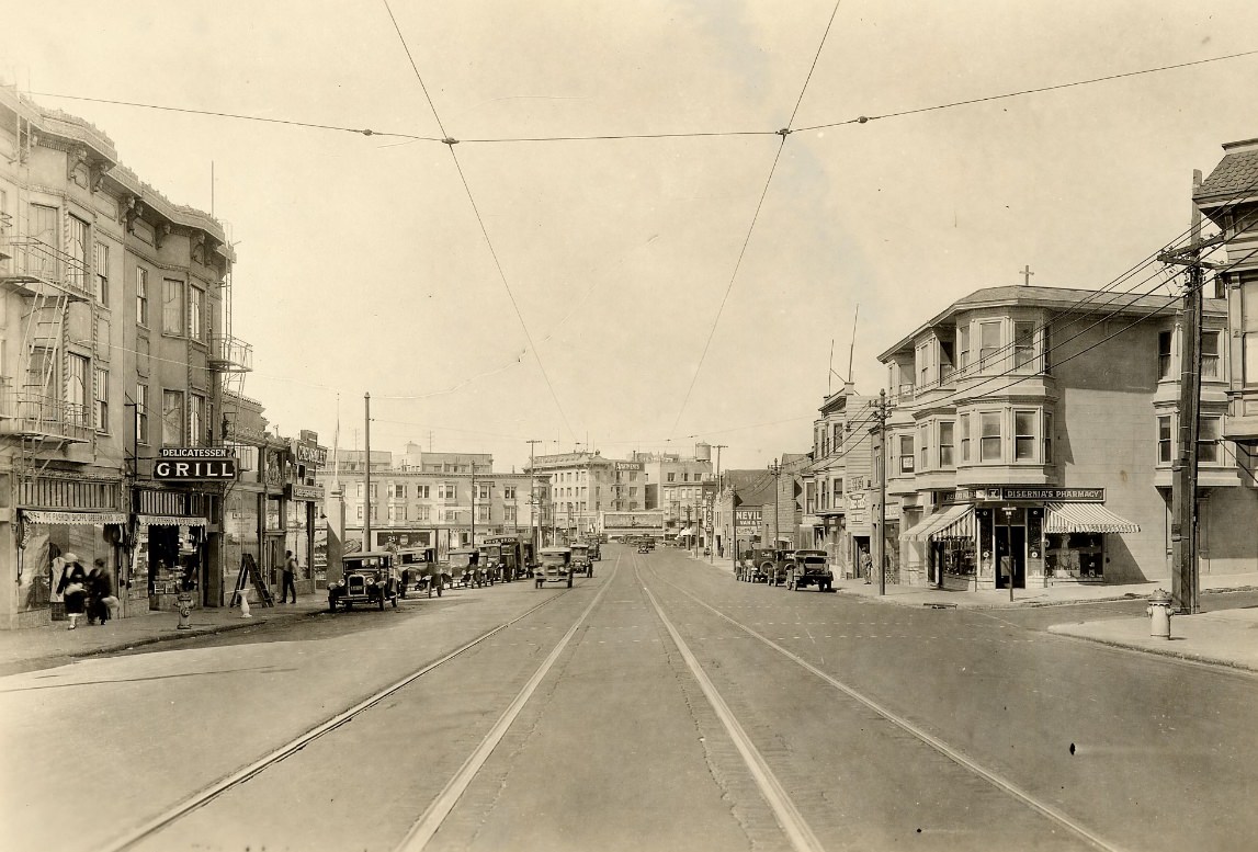 Mission Street at Precita, 1927