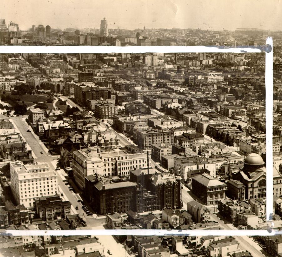 Aerial view of the Western Addition district, 1927