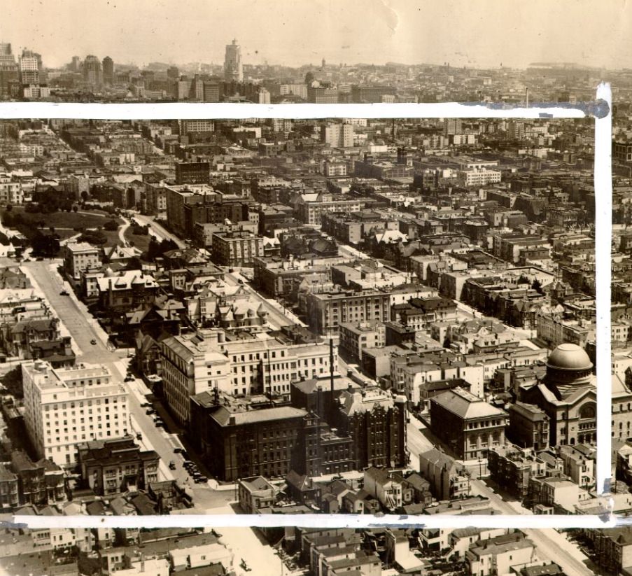 Aerial view of the Western Addition district, 1927