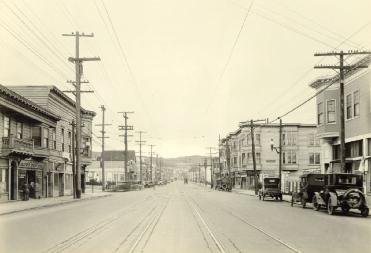 Mission Street at Russia, 1927