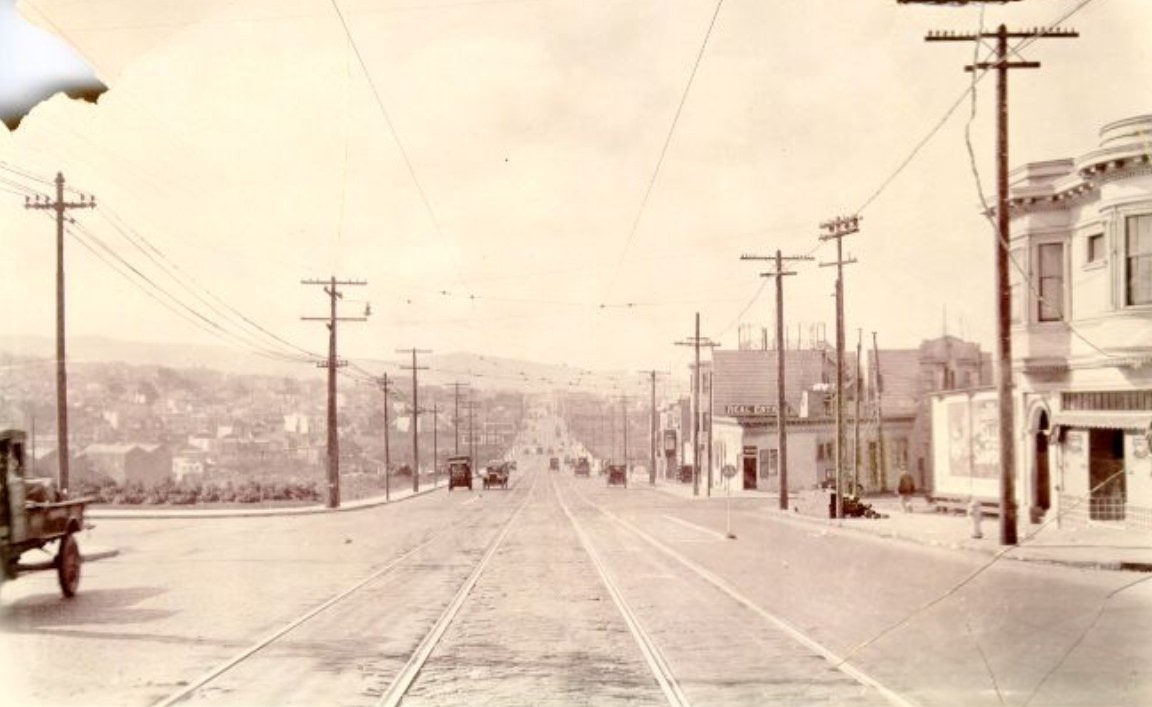 Mission Street at Bosworth, 1925