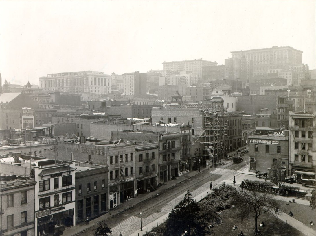 View of San Francisco southwest from the Hall of Justice, 1921