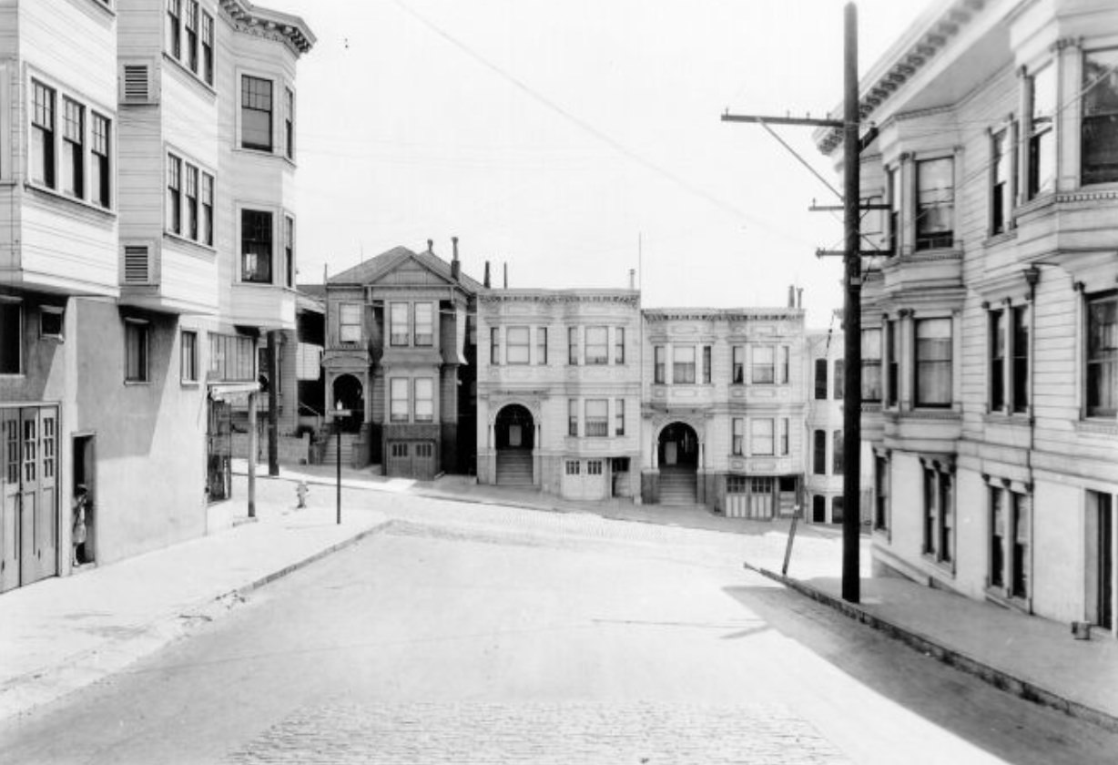 States Street looking east towards Castro Street, 1927