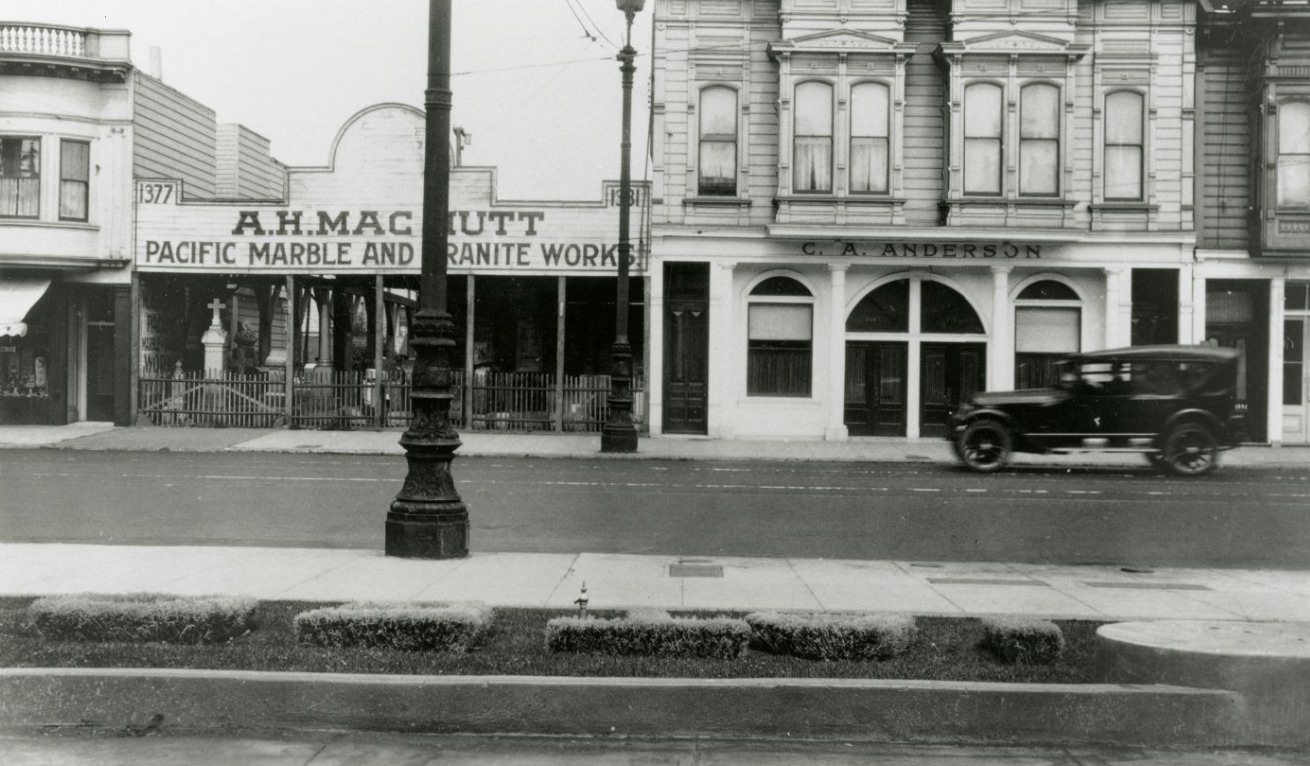C.A. Anderson Funeral Home on Valencia Street, circa 1920