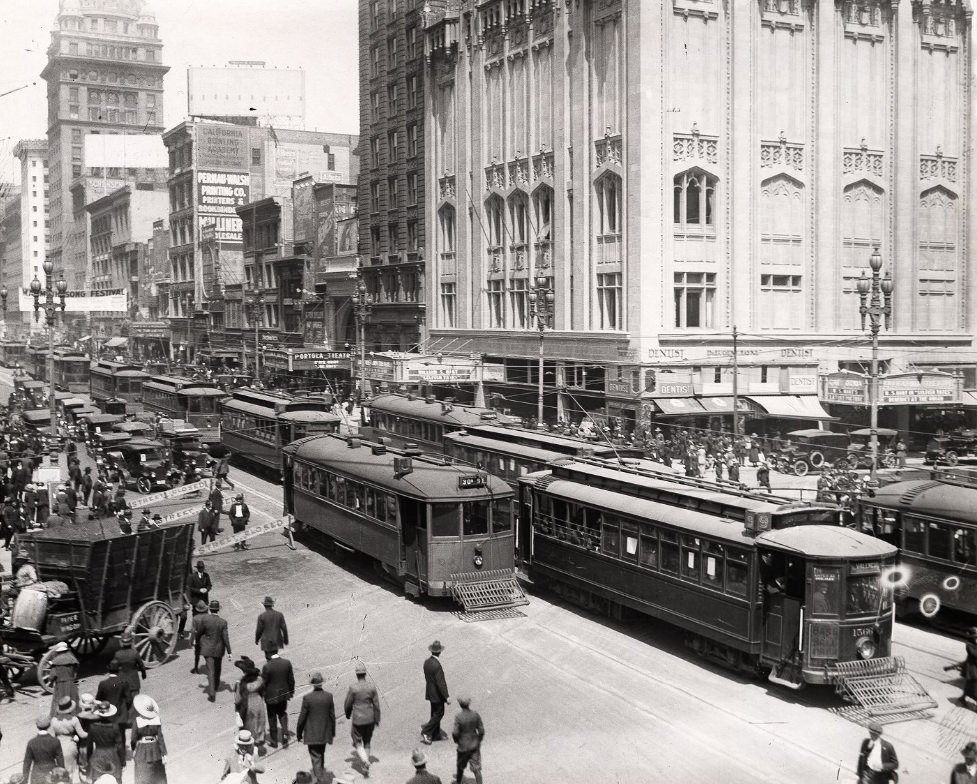 Market at 4th Street, 1929