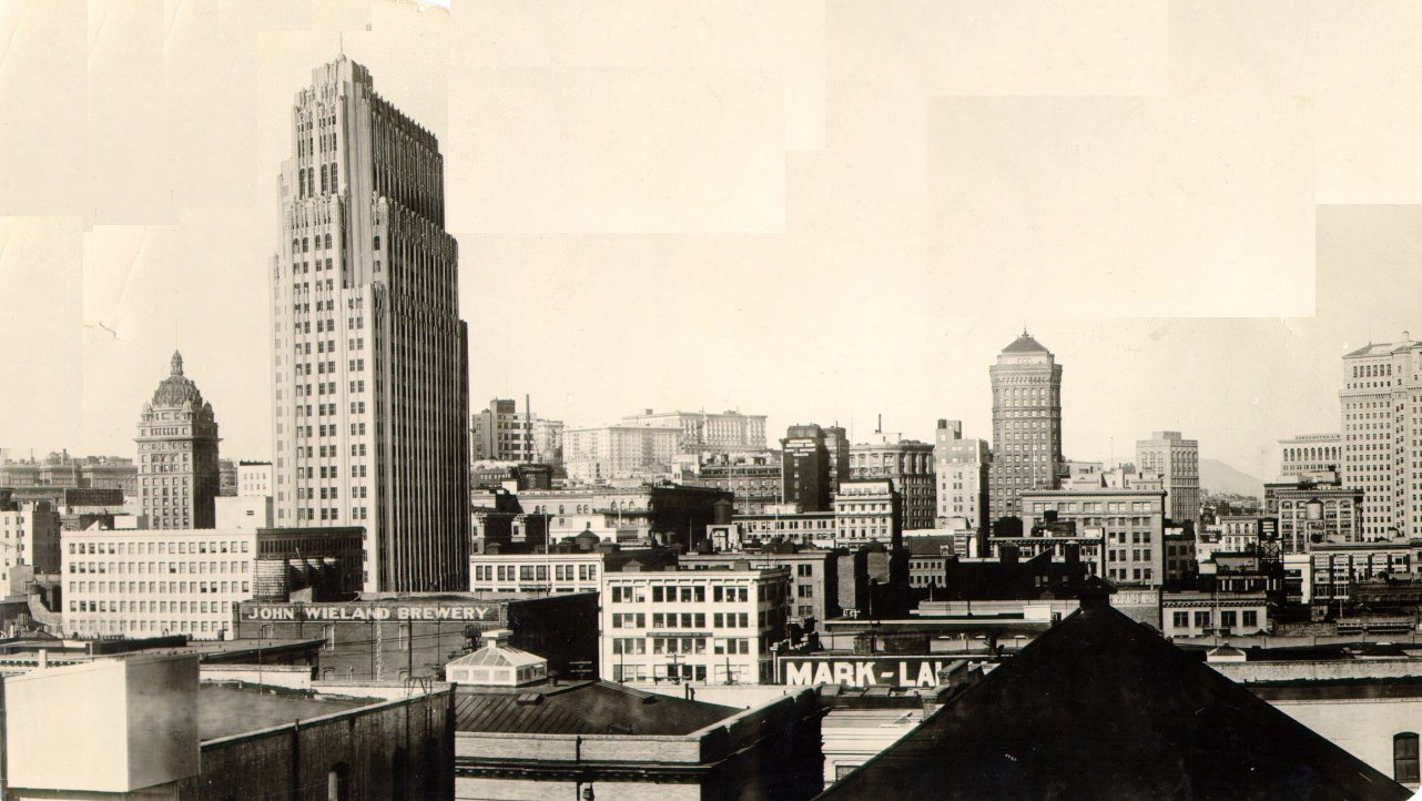 View of downtown San Francisco in the 1920s