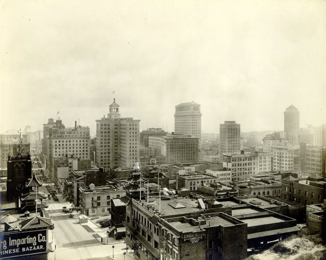 View of downtown San Francisco in the 1920s