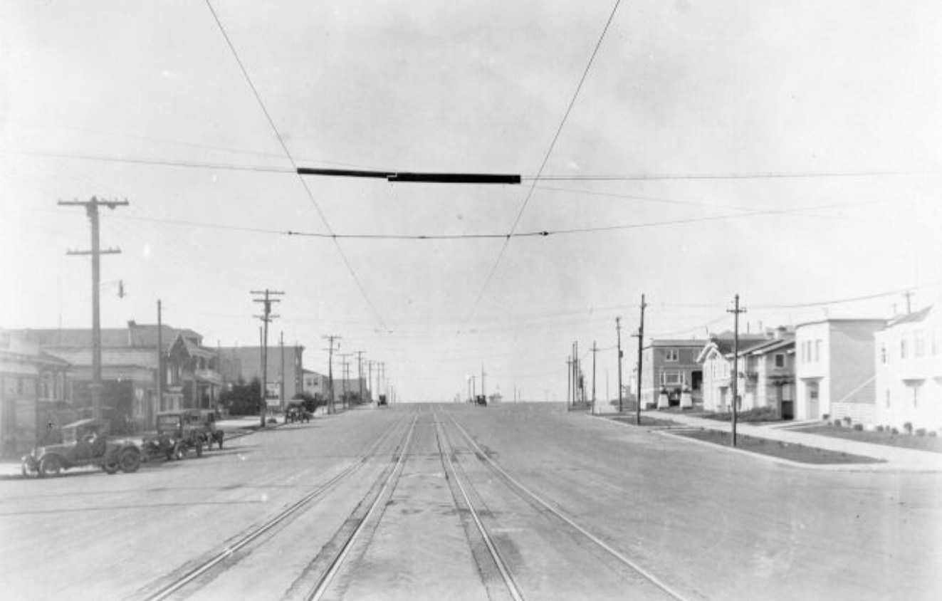Geary Street at 39th Avenue, 1925
