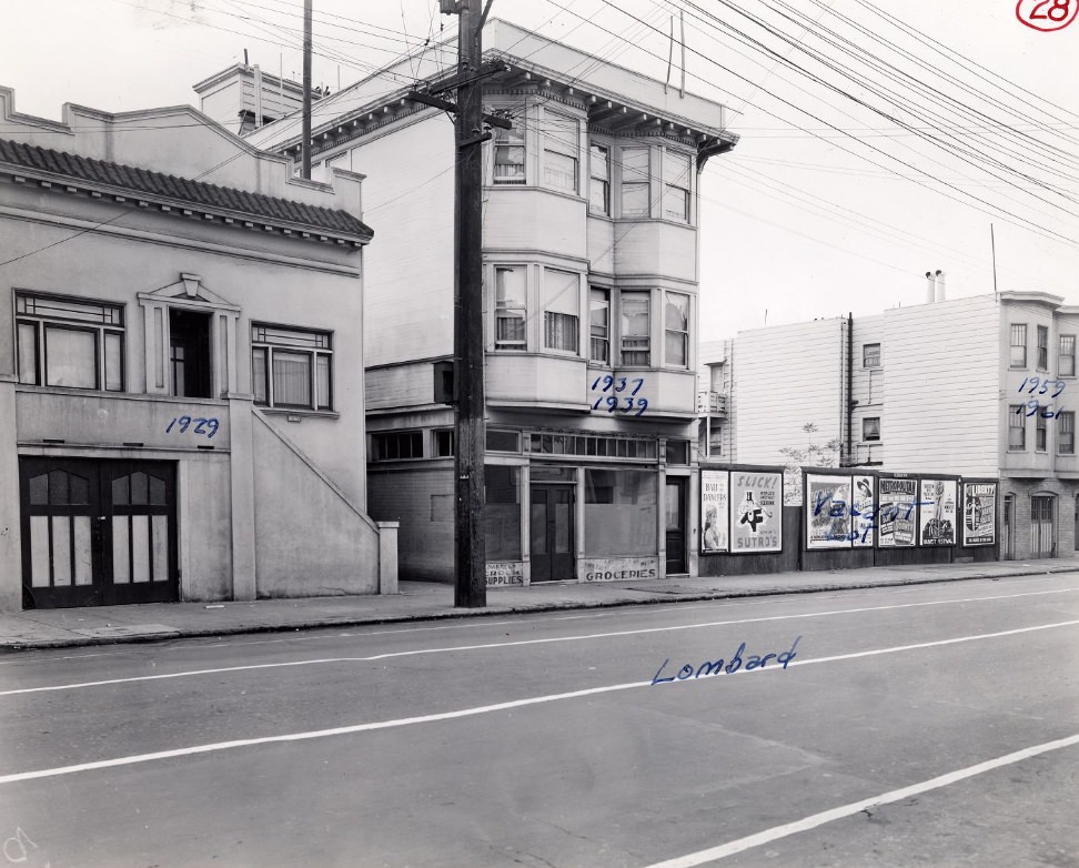 1900 block of Lombard Street, 1939