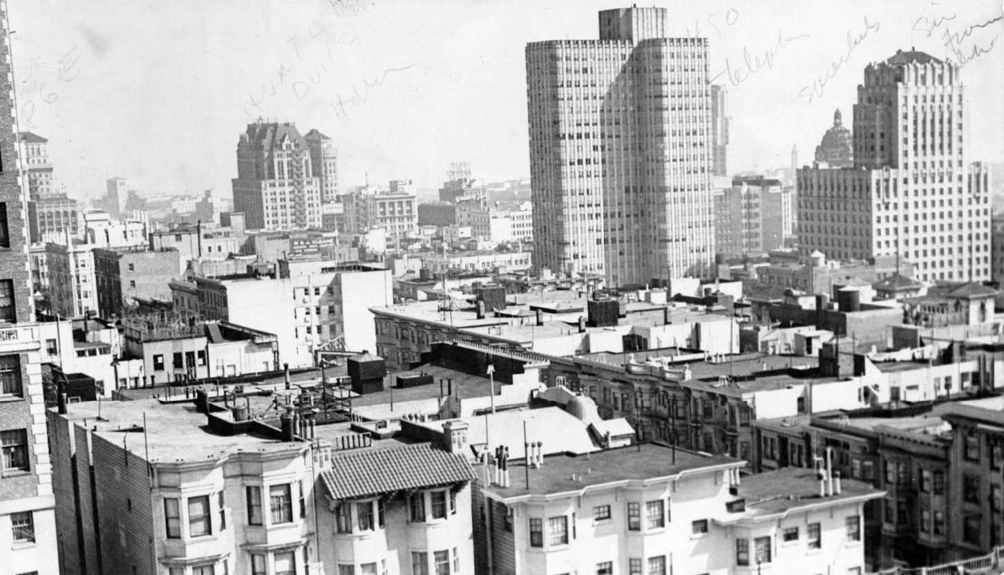 View of San Francisco skyline, 1934